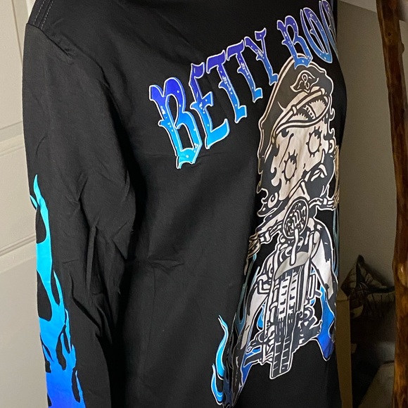 New Biker Betty Boop L/S Tees various Sizes S, L, XL, XXL, XXXL…Excellent Cond. - Picture 3 of 3